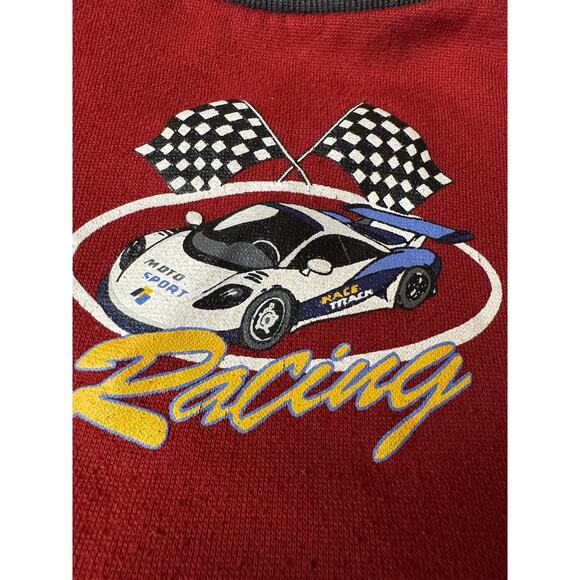 Vintage Y2K 24M Small Steps Racing Race Car Sweatshirt & Sweatpants Suit - Picture 4 of 9
